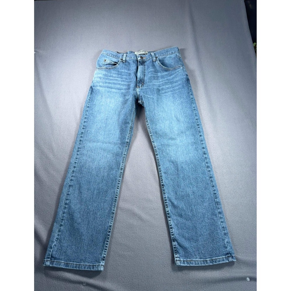 Wrangler Authentics Jeans‎ Mens 33x29 Straight Leg Light Wash Denim 32x28